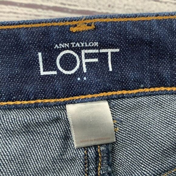 LOFT Jeans 2 Curvy Skinny Dark Wash Inseam 30" - Picture 8 of 9